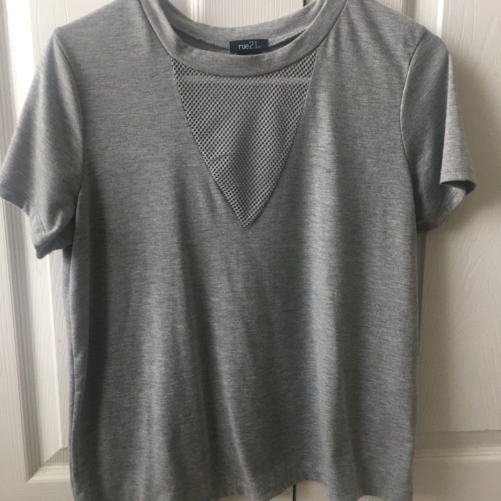 Vneck Mesh Tee